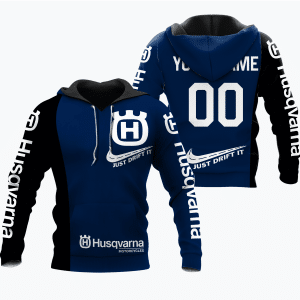CUSTOM NAME RACING | BLACK-BLUE | HUSQVARNA