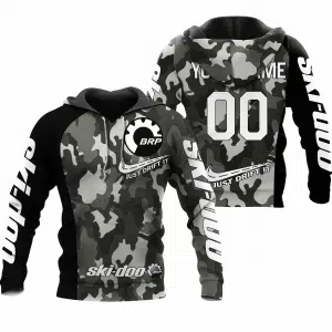 CUSTOM NAME RACING | BLACK CAMO | SKI DOO