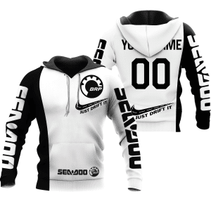 CUSTOM NAME RACING | BLACK-WHITE | SEA DOO