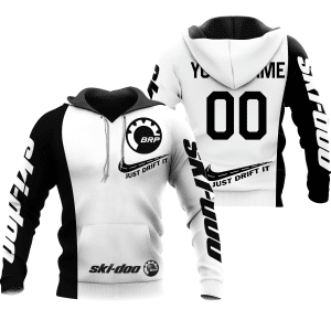 CUSTOM NAME RACING | BLACK-WHITE | SKI DOO
