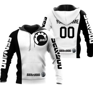 CUSTOM NAME RACING | WHITE-BLACK | SEA DOO