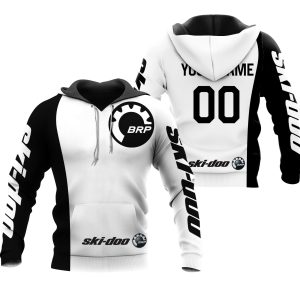 CUSTOM NAME RACING | WHITE-BLACK | SKI-DOO