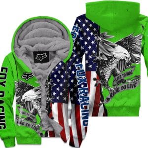 Custom name BraapGirls [PREMIUM] RIDE TO LIVE, LIVE TO RIDE FLEECE HOODIE GREEN Brands for motocross girls and dirt bike riders