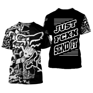 Custom name BraapGirls [PREMIUM] JUST FNKN SEND IT BLACK V3 Brands for motocross girls and dirt bike riders - Brands view 3