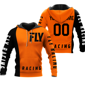 CUSTOM NAME RACING | BLACK-ORANGE | FLY RACING
