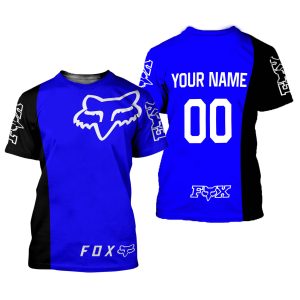 Custom name BraapGirls CUSTOM NAME RACING | BLACK-BLUE Brands for motocross girls and dirt bike riders - Brands view 1