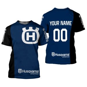 Custom name BraapGirls CUSTOM NAME RACING | BLACK-BLUE | HUSQVARNA V1 Brands for motocross girls and dirt bike riders - Brands view 1