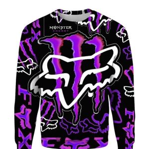 Custom name BraapGirls MEN WOMEN FOX 3D HORROR HOODIE Brands for motocross girls and dirt bike riders - Brands view 2