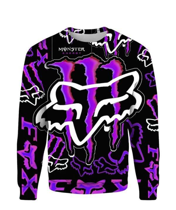 MEN WOMEN FOX 3D HORROR HOODIE view 4