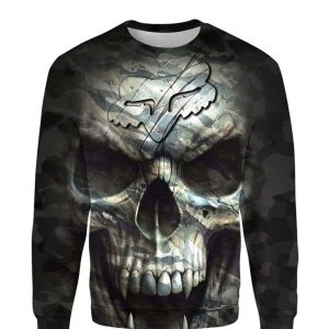 Custom name BraapGirls MEN WOMEN FOX 3D HORROR HOODIE Brands for motocross girls and dirt bike riders - Brands view 2