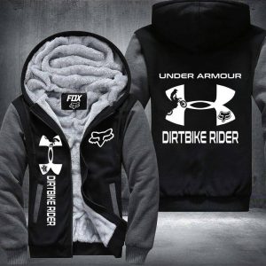 Custom name BraapGirls Dirtbike Rider Fleece Zip Hoodies Brands for motocross girls and dirt bike riders - Brands view 1