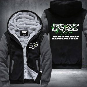 Custom name BraapGirls Fox Racing Fleece Zip Hoodies Brands for motocross girls and dirt bike riders - Brands view 3