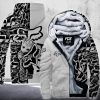 Custom name BraapGirls [PREMIUM] FX WHITE GROOT FLEECE HOODIE Brands for motocross girls and dirt bike riders