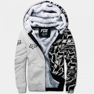 Custom name BraapGirls [PREMIUM] FX WHITE GROOT FLEECE HOODIE Brands for motocross girls and dirt bike riders - Brands view 1