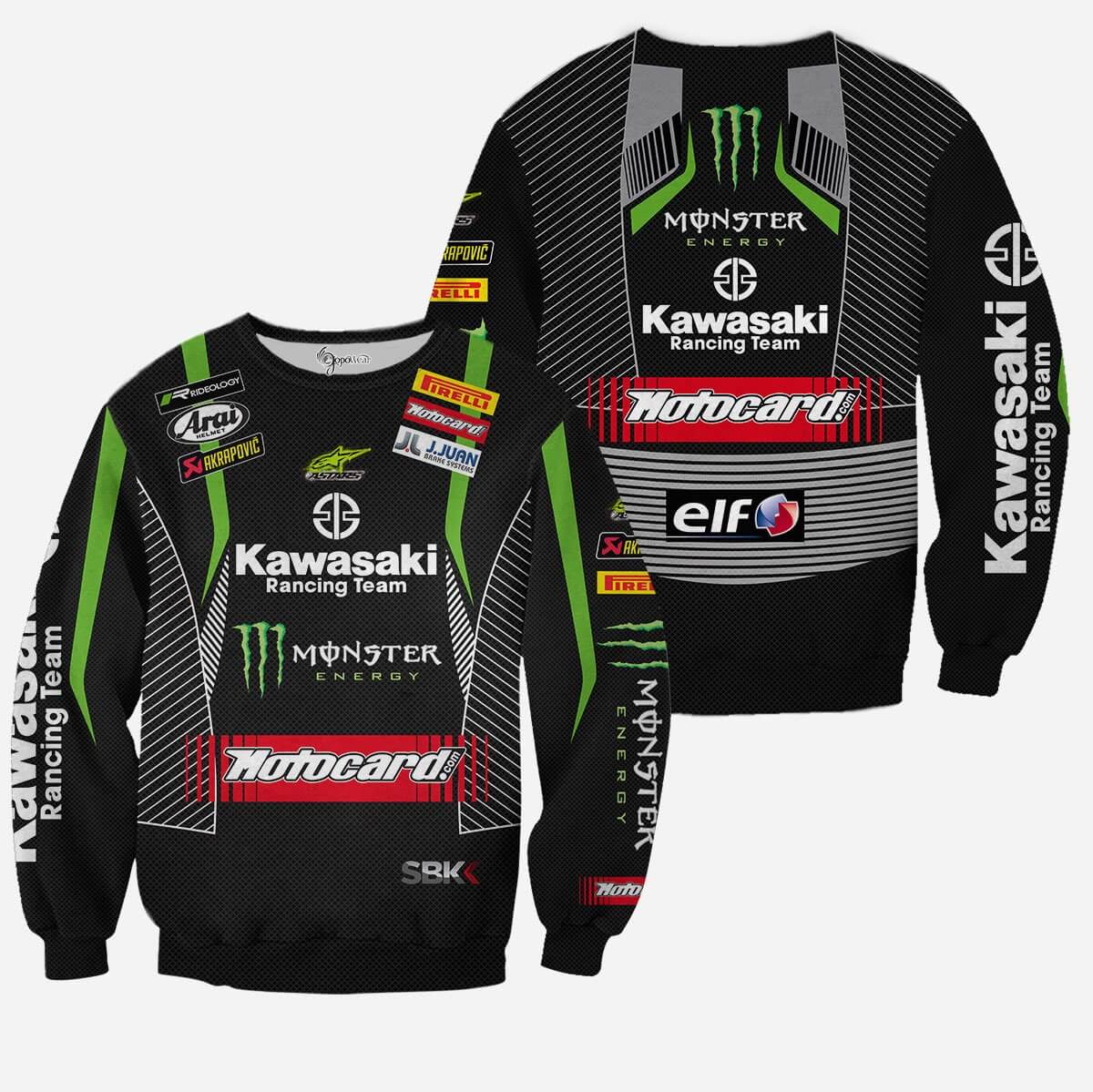 Motocard 3D All Over Printed Shirts view 4