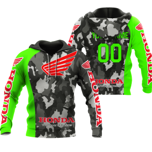CUSTOM NAME RACING | GREEN CAMO | HONDA