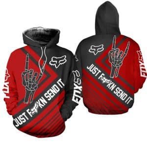 Custom name BraapGirls [PREMIUM] JUST FNKN SEND IT RED Brands for motocross girls and dirt bike riders