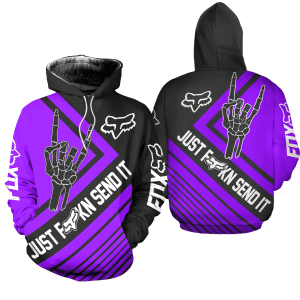 Custom name BraapGirls [PREMIUM] JUST FNKN SEND IT PURPLE Brands for motocross girls and dirt bike riders
