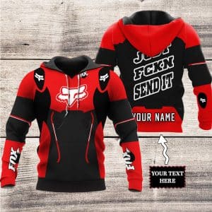 Custom name BraapGirls MOTOCROSS PERSONALIZED FX RACING V2 | COLOR RED-BLACK Brands for motocross girls and dirt bike riders