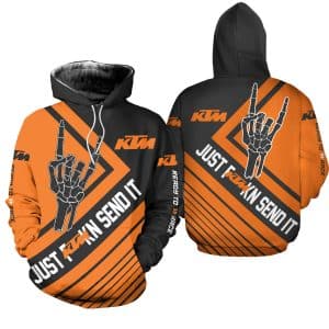 Custom name BraapGirls [PREMIUM] JUST FNKN SEND IT KTM Brands for motocross girls and dirt bike riders