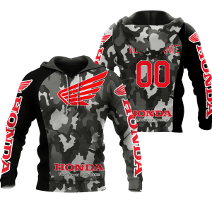 CUSTOM NAME RACING | BLACK CAMO | HONDA