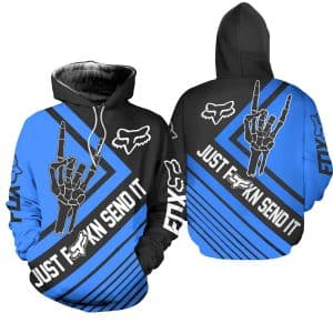 Custom name BraapGirls [PREMIUM] JUST FNKN SEND IT BLUE Brands for motocross girls and dirt bike riders