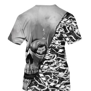Custom name BraapGirls Full Skull Black Brands for motocross girls and dirt bike riders - Brands view 6