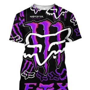 Custom name BraapGirls MEN WOMEN FOX 3D HORROR HOODIE Brands for motocross girls and dirt bike riders - Brands view 3