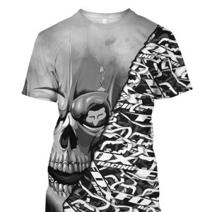 Custom name BraapGirls Full Skull Black Brands for motocross girls and dirt bike riders - Brands view 5