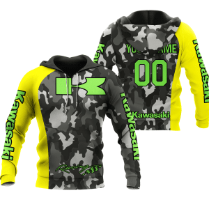 CUSTOM NAME RACING | YELLOW CAMO | KAWASAKI