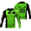 CUSTOM NAME RACING | BLACK-GREEN | KAWASAKI