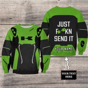 Custom name BraapGirls MOTOCROSS PERSONALIZED FX RACING V1 | KAWASAKI Brands for motocross girls and dirt bike riders - Brands view 2