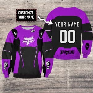 Custom name BraapGirls CUSTOM NAME RACING | FX V1 | PURPLE BLACK | KID & ADULT Brands for motocross girls and dirt bike riders - Brands view 1