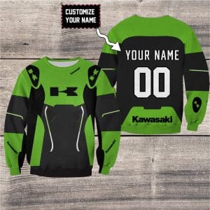 Custom name BraapGirls CUSTOM NAME RACING | KAWASAKI V2 | KID & ADULT Brands for motocross girls and dirt bike riders - Brands view 1