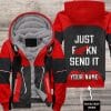 MOTOCROSS PERSONALIZED FX RACING V1 | FLEECE HOODIE | HONDA