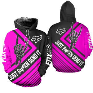 Custom name BraapGirls [PREMIUM] JUST FNKN SEND IT PINK Brands for motocross girls and dirt bike riders