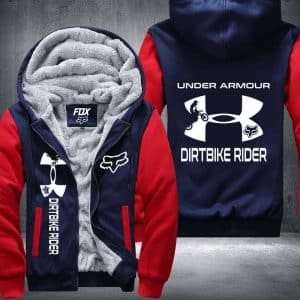 Custom name BraapGirls Dirtbike Rider Fleece Zip Hoodies Brands for motocross girls and dirt bike riders - Brands view 2