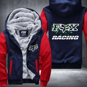 Custom name BraapGirls Fox Racing Fleece Zip Hoodies Brands for motocross girls and dirt bike riders - Brands view 2