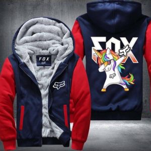 Custom name BraapGirls BADASS FOX FLEECE ZIP HOODIE Brands for motocross girls and dirt bike riders - Brands view 1