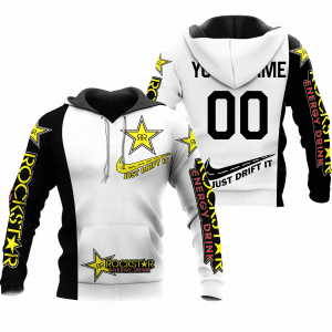 CUSTOM NAME RACING | BLACK-WHITE | ROCKSTARS