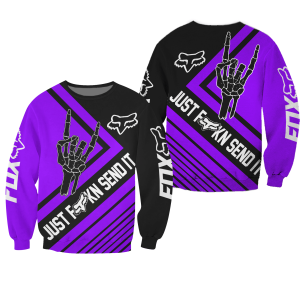 Custom name BraapGirls [PREMIUM] JUST FNKN SEND IT PURPLE Brands for motocross girls and dirt bike riders - Brands view 2