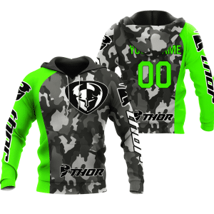 CUSTOM NAME RACING | GREEN CAMO | THOR