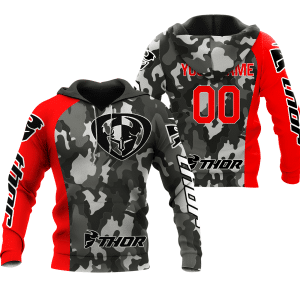 CUSTOM NAME RACING | RED CAMO | THOR