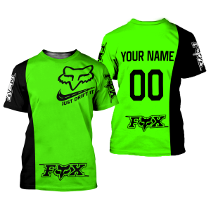 Custom name BraapGirls CUSTOM NAME RACING | BLACK-GREEN | FOX RACING Brands for motocross girls and dirt bike riders - Brands view 1