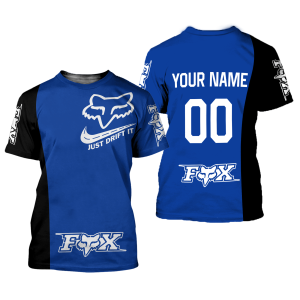 Custom name BraapGirls CUSTOM NAME RACING | BLACK-BLUE | FOX RACING Brands for motocross girls and dirt bike riders - Brands view 1