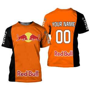 Custom name BraapGirls CUSTOM NAME RACING | BLACK-ORANGE | REDBULL Brands for motocross girls and dirt bike riders - Brands view 1