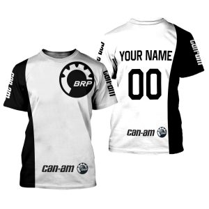 Custom name BraapGirls CUSTOM NAME RACING | WHITE-BLACK | CAN-AM Brands for motocross girls and dirt bike riders - Brands view 1