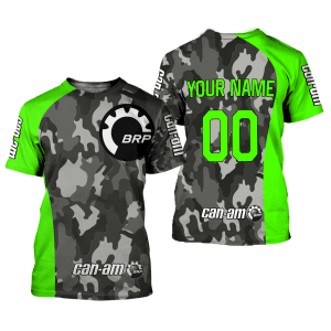 Custom name BraapGirls CUSTOM NAME RACING | GREEN CAMO | CAN-AM Brands for motocross girls and dirt bike riders - Brands view 1