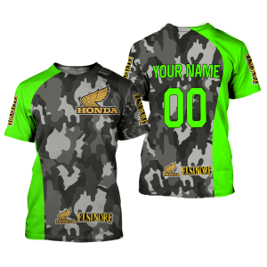Custom name BraapGirls CUSTOM NAME RACING | GREEN CAMO | HONDA ELSINORE Brands for motocross girls and dirt bike riders - Brands view 1