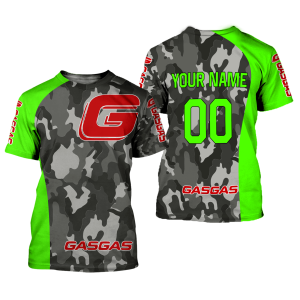 Custom name BraapGirls CUSTOM NAME RACING | GREEN CAMO | GASGAS Brands for motocross girls and dirt bike riders - Brands view 1